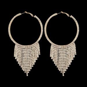 Elegant Gold Chandelier Earrings